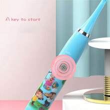 Electric Toothbrush, Smart Cartoon Soft Bristle Toothbrush With Replacement Brush Heads