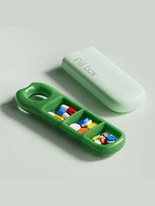 Portable Mini Pill Organizer, Portable Pill Box, Travel Pill Box, Mini Pill Box, Carry Pill Box At Workwith 3 Compartments For Travel, Home Organization And Storage, Ideal For Daily Medication Management, Portable Pill Box - Multicolor - View 5