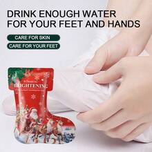 2 件保湿足膜和手膜套装，手足护理圣诞礼物，适合作为圣诞礼物 - Christmas hand mask+foot mask[聖誕手膜+足膜] - 查看 3