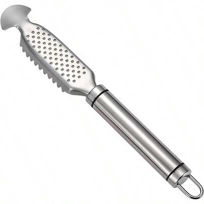 1 pieza Removedor de escamas de pescado, Descamador de pescado, Acero inoxidable, Herramienta de cocina para quitar escamas - Artesanía, Hogar, Mercado, Restaurante