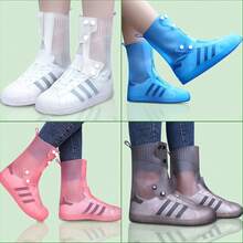 OranSee Cubrezapatos Impermeable, Viaje Antideslizante Plegabl de Reutilizable, Barro Ducha de Lluvia Contramedida de Lluvia Aplicable a Hombres y Mujeres - blanco - Ver 9