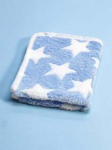 适合中小型犬的宠物毯。各种小动物，猫。可洗宠物毯，柔软法兰绒五角星刺绣面料，薄款，适合所有季节，狗床和狗垫 - 彩色 - 查看 35