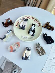 1pc Cartoon Dog Design Hair Clip, Cute Hair Accessory, Acetate Hair Claw Clip, Sweet Hair Decor For Girls, Fashionable Animal Hair Clip, Suitable For Bun, Hair Claw, Simple And Lovely Colored Dog Hair Clip, Cute Dog Hair Clip, Ins Style Hair Claw, Adorable Hair Clip, Acetate Patchwork Dog Hair Clip (Yorkshire Terrier, Pomeranian, Chihuahua) Elegant Hair Clutch