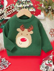 Newborn Baby Sweaters - Green - View 1