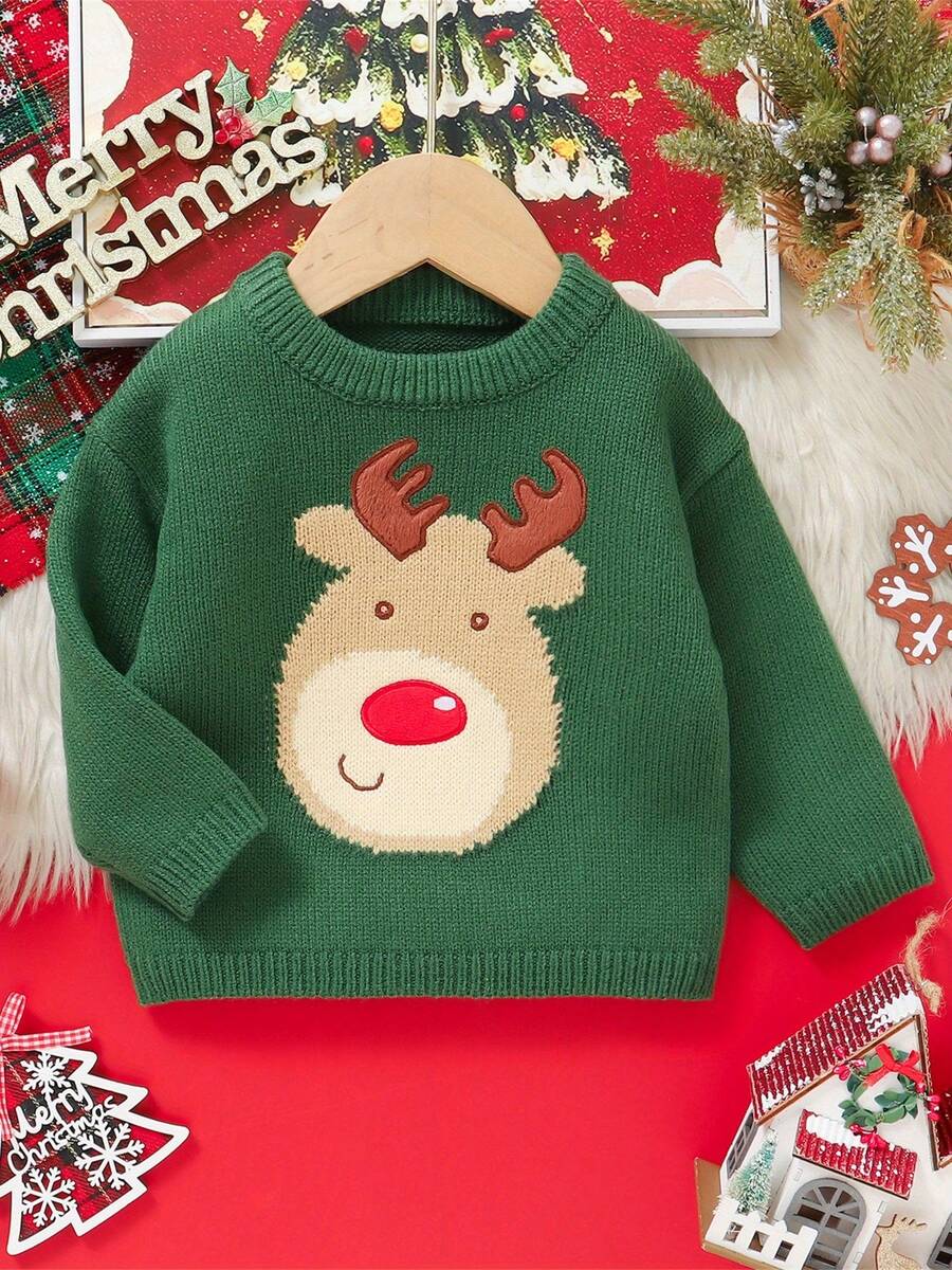 Newborn Baby Sweaters - Green - View 1