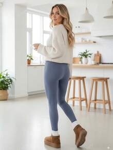 Leggings Térmico Dama Ultra Confort de Cintura Alta - Gris - Ver 5