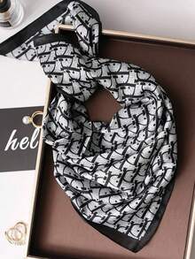 1pc Women's Large Square Satin Turban Hair Scarf, Paisley Pattern Unisex Large Decorative Turban, Novel And Exquisite Simulation Silk Texture, Suitable For Turban, Hairband, Beach Turban, Protecting The Scalp. Whether It Is Business, Office, Daily Life, Home, School, Party Or Travel, It Can Be Used All Year Round Fall Hair Accessories Women Bandannas Sport Head Scarf Work Out - Multicolor - View 3