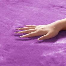 FH Group Universal Fit Full Set Doe16 Faux Rabbit Fur Automotive Floor Mats Fits Most Cars SUVs Trucks And  Purple