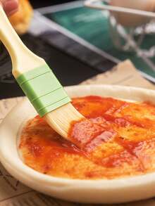 1 pieza Brocha de plástico para aceite de hornear, brocha multiusos para repostería