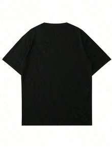 Halloween Kpop 1 Pack Girls Casual Printed Crew Neck Short Sleeve T-Shirt Summer Student Youth Clothing Kpop - 黑色 - 查看 2