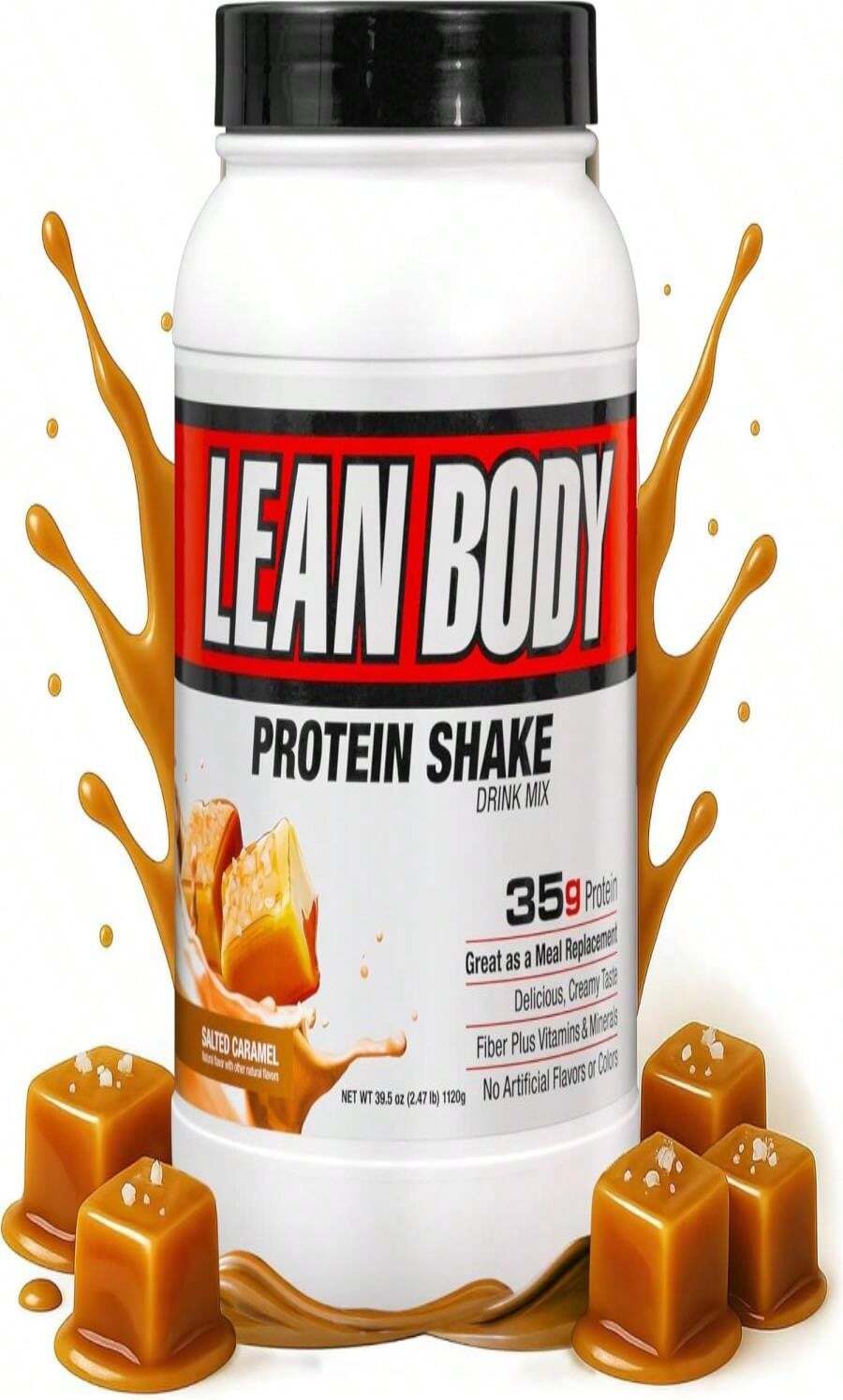 Labrada Nutrition Lean Body Hi-Protein Shake, Strawberry, 247-Pound Tub Strawberry PACKAGING MAY VARY - Tên hương vịF - Xem 1