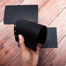 1 Juego de 6 / 12 Piezas Divisores de Archivador A6 de Plástico Negro con Pestañas Laterales en Blanco, Protectores de Página Recargables para Planificador de 6 Anillos