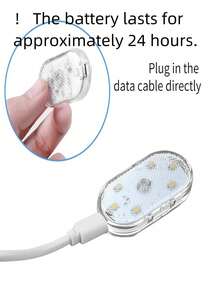 1 件装触摸传感器 USB LED 车内灯 LED 灯汽车顶灯阅读灯车内装饰车顶照明 - 1pcs - 查看 10
