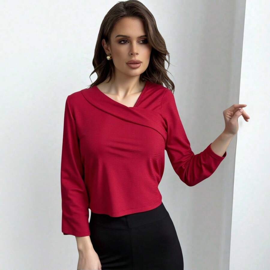 BLUSA LICRA - Rojo - Ver 1
