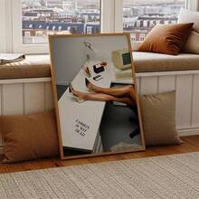 1pc Unframed Luxury Fashion Poster High Heels And Haute Couture, Glamour Of Vintage Luxury Office, Fashionista Decor, Workspace Poster, Luxury Wall Art