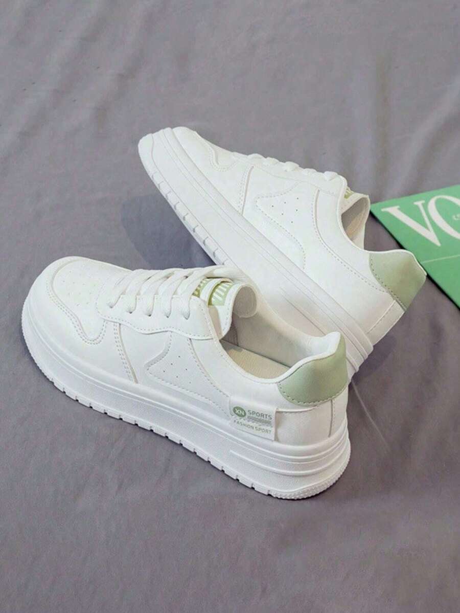 Women Casual Shoes - 白綠色 - 查看 1