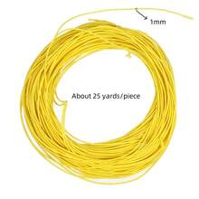 约 25 码/件 1 毫米弹性绳，弹性串珠绳，彩色松紧带，适用于 DIY 珠宝和发饰、手链项链串珠工艺用品，18 种颜色可选