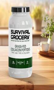 Survival Grocery? Collagen Peptides Powder – Grass Fed Hydrolyzed Collagen Protein Supplement, Types I &Amp; III, Unflavored, Gluten Free, Keto Friendly, Non-GMO, Dairy Free, 1kg, 1 Jug - Flavor NameD - 查看 8
