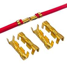 300 piezas en caja, pequeñas y fáciles de transportar, 453 conectores de terminal en U fríos. Terminales de fascia con dientes pequeños para electricidad automotriz, 0.3-1.5mm²