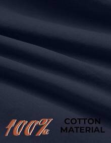 Camisa vaquera de manga larga para hombre, de algodón con botones y bolsillos, estilo trabajo - Azul Marino - Ver 5
