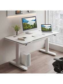 Office Desk/Computer Desk - Ergonomic Modern Computer Workstation Suitable For Home Office Work And Study. - White - View 10