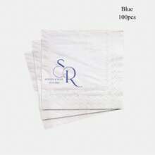 20-500pcs Customized Wedding Cocktail Napkins, Personalized For Date Night, Anniversary, Wedding, Suitable For Couples, Disposable Beverage & Dessert Napkins, For Wedding Table Decor, Engagement Party, Patterned Print, Add Charm To Home, Souvenir, Reusable, Cute, High Quality