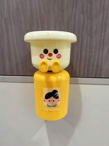 1/2pcs Wall-Mounted Toothbrush Holder, Upside-Down Rinse Cup With Magnetic Suction, Cute Cartoon Mouthwash Cup Holder Wall Mounted Toothbrush Storage Rack Space-Saving Bathroom Toiletry Organizer For Toothpaste And Brushes - Multicolor - View 12