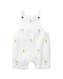Janie And Jack Pineapple Overall - White - View 2