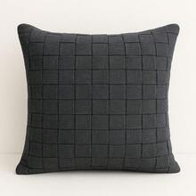 Macrame Cotton Ribbon Cushion Cover Boho Chic Rustic Trance Modern 45CM X 45CM - Black - View 8