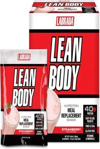 Labrada Nutrition Lean Body Hi-Protein Shake, Strawberry, 247-Pound Tub Strawberry PACKAGING MAY VARY - Flavor NameG - 查看 1