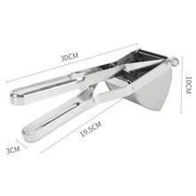 Large Stainless Steel Potato Ricer Masher Fruit Press Juicer Crusher Squeeze &UK - 預設 - 查看 3