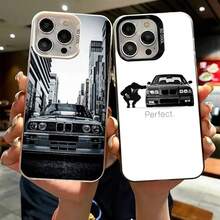 Funda de teléfono compatible con coche B- Bmwes-S E30 compatible con  16 15 14 13 12 11 Pro Max Plus, funda trasera plateada a prueba de golpes, funda compatible con  17 pro max, funda  17 pro, funda  17, funda  16 pro max - z3 - Ver 6