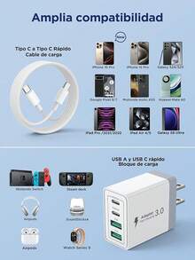 USB Accessories - White + 2M 60W Cable - View 9