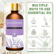 100ml/30ml/10ml Lavender Oil Moisturizing Lavender Facial Essential Oil, Smooth Skin Fragrance Skin Care Oil, Pure Plant Extract Essential Oil
