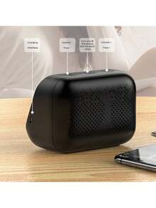 Lenovo TS13鬧鐘藍牙音箱 智慧降噪通話 IPX級防水便攜設計 立體聲 持久續航 會議戶外兩用裝備 綠色 - 綠色 - 查看 4
