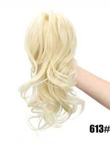 14 英寸马尾辫接发 夹式马尾辫接发 卷曲波浪马尾辫接发 合成耐热爪夹马尾辫接发 适合女性和女孩 蓬松爪夹假发 适合婚礼、派对和日常佩戴 - 彩色 - 查看 20