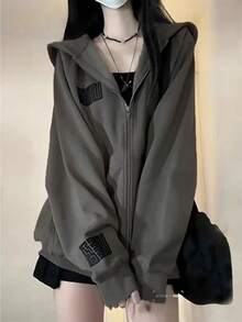 Women Jackets - Dark Gray Thin - View 2