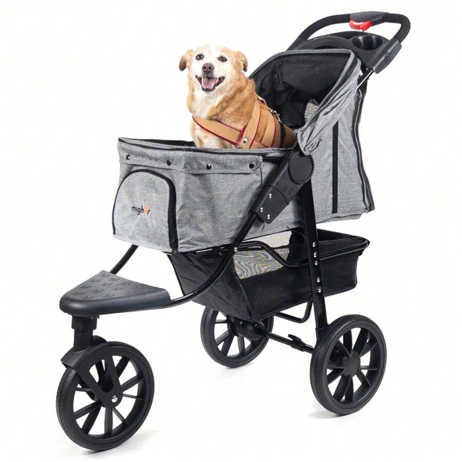 Mighor Carrinho de passeio para Pet, animal de estimação, cachorro, cão, gato de grande porte até 25 Kg