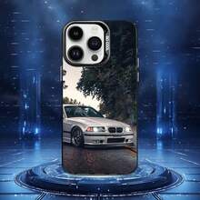 Custodia per telefono BMW-ES E20 E30 per iPhone 16, 15, 14, 13, 12, 11, Mini, Pro, MAX, nera opaca e antiurto