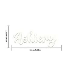 1 pieza Pegatina personalizada con nombre, texto de color aleatorio, calcomanía de arte para coche - Etiquetas adhesivas grandes - Ver 19