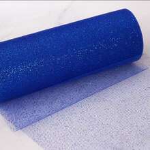 1 قطعة - لفة قماش شفاف لامع باللون الذهبي، 5.90 بوصة * 29.52 قدم شريط معدني لامع، شبكة بريق للتوتو البالية، تغليف الهدايا، الفيونكات، الزفاف، ديكور الحفلات، عيد الميلاد، عيد الحب، ديكورات رأس السنة (بدون بكرة)