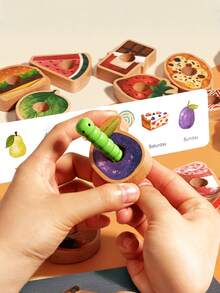 Wooden Lacing Beads Fine Motor Skills Toys Montessori Educational Stringing Beads Caterpillar Early Learning Toys For Toddlers Preschool Classroom Must Haves Party Favors