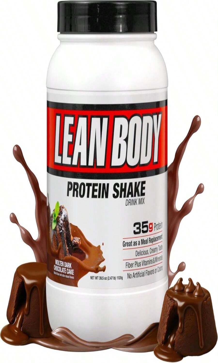 Labrada Nutrition Lean Body Hi-Protein Shake, Strawberry, 247-Pound Tub Strawberry PACKAGING MAY VARY - Tên hương vị - Xem 1