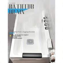 1pc Hair Drain Catcher, Square Drain Cover For Shower, Silicone Hair Stopper With Suction Cup, Sink Anti-Clog Filters, Tub Shower Floor Drain Plugs, Silicone Kitchen Deodorizer Plugs,Bathroom Tools Commercial Cleaning Services/Shops - 黑色 - 查看 5