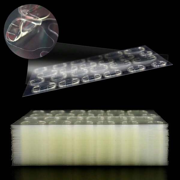 10 قطع من غراء الجيلي لفن الأظافر، غراء جيلي قوي ولاصق، مقاوم للماء لتركيب الأظافر الصناعية، 24 قطعة/قطعة