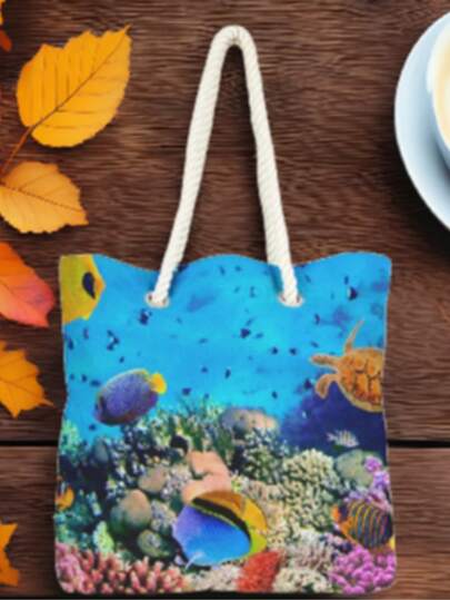 This Summer's Must-Have Bag! – Rope Handle Shoulder Bag | 40x40 Cm | Made In Turkey