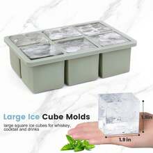 6pcs Ice Cube Trays Set - Includes Ice Cube Tray With Lid, Large Ice Cube Mold, Whiskey Ice Cube Mold, Stackable Square Ice Cube Tray For Cocktail, Coffee - Multicolor - View 4