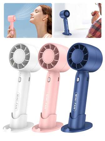 Mini ventilador portátil, ventilador de mano y de escritorio recargable con base, enfriamiento compacto, adecuado para viajes, maquillaje, regalos de verano, uso cómodo, Navidad, invierno, rosa, graduación, cumpleaños, vacaciones, verano, otoño, etc. Y2K, moda elegante, maquillaje de mujer, fiestas de maquillaje, viajes a la playa, campamento, escuelas al aire libre, viajes al campus, regalos de decoración navideña, rosas, juego de roles de niña, mejores colores, encanto, atmósfera