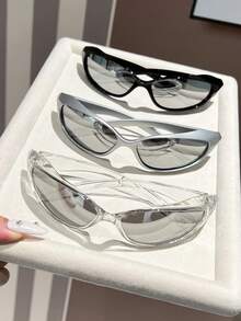 1pc/3pcs/4pcs Punk Style Fashion Glasses, 2025 Y2K Millennium Eyewear, Suitable For Carnival Parties, Street Photography, Tropical Beach Vacation, Beach Accessories, Beach Toys, Summer Beach Holiday, Outdoor, Travel