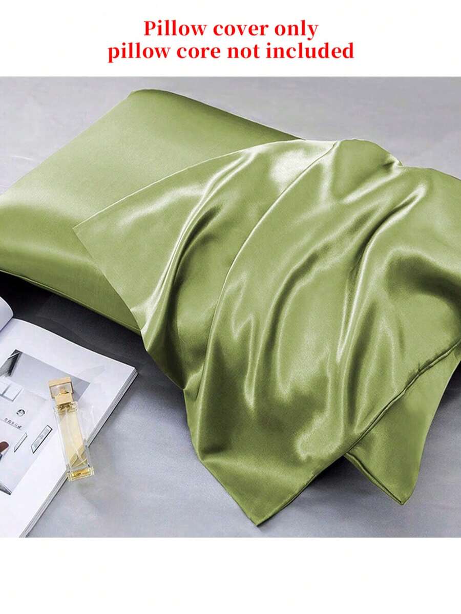 2pcs Satin Pillowcase Set, Protects Hair And Skin, 2pcs Pillowcase Set, Soft And Comfortable, Envelope Closure